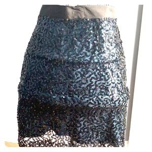 Pencil blue/black size 6 skirt